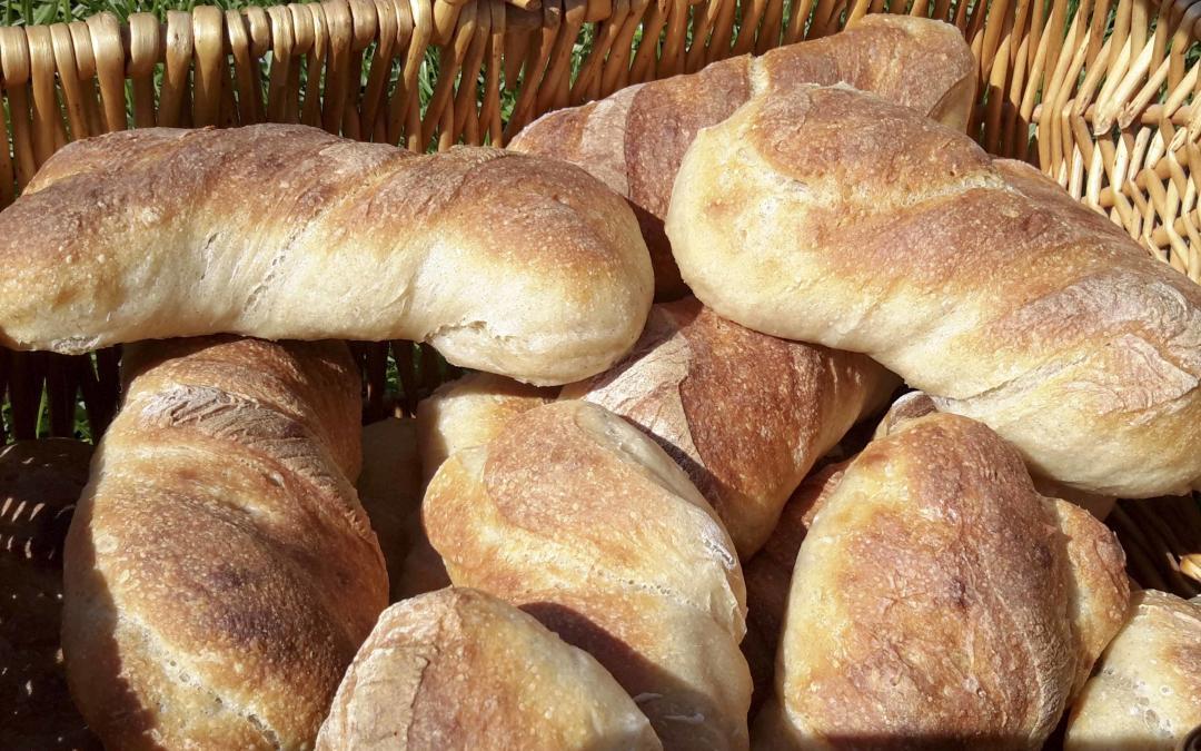 Dinkelbrötchen aus dem Holzbackofen