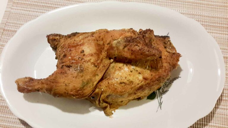 Bierdosenhähnchen aus dem Holzbackofen